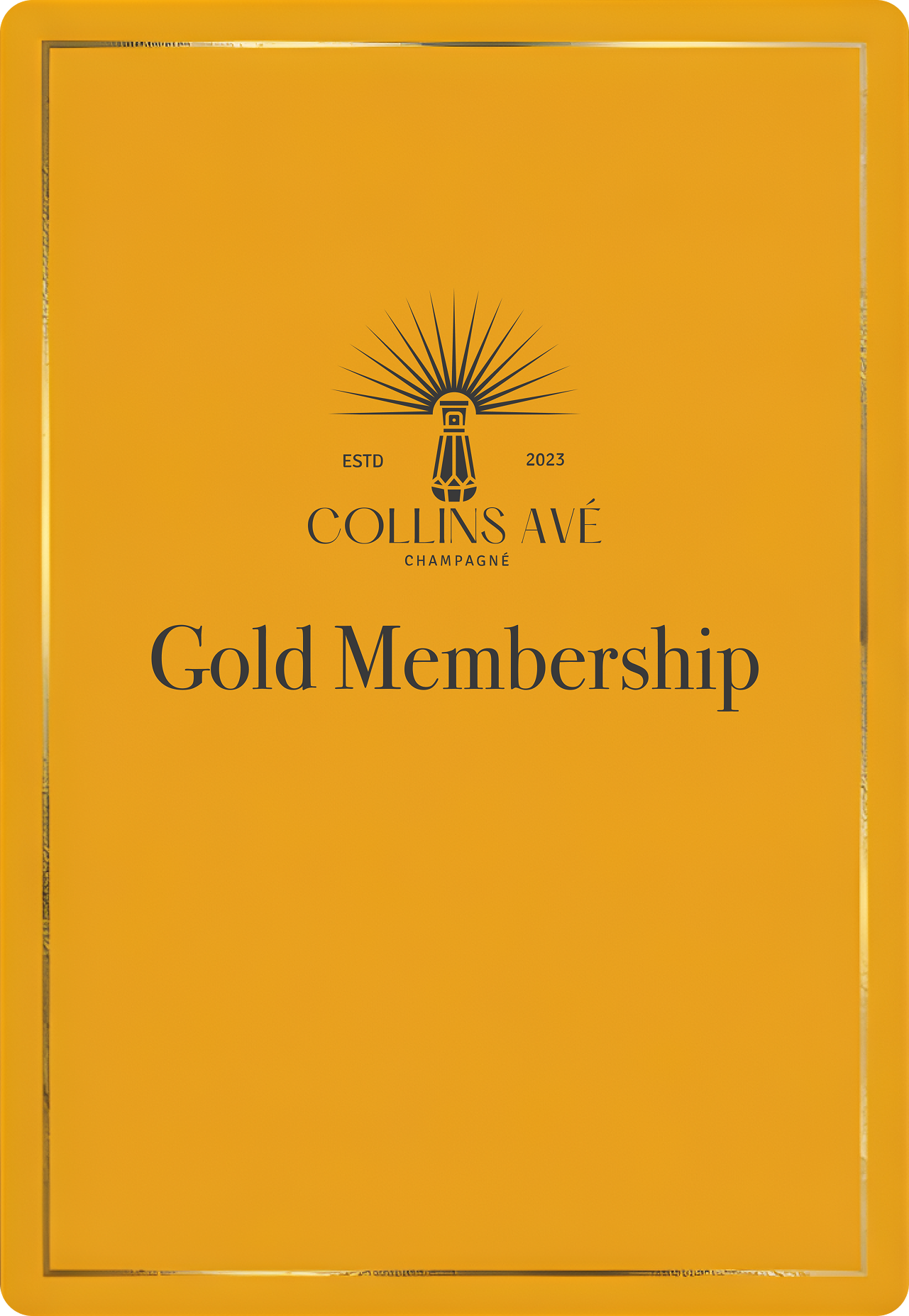Gold Membership Card